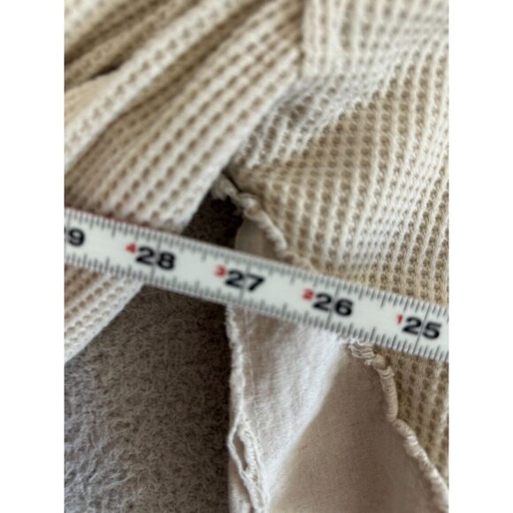 POL Track Suit Hoodie Oversized Waffle Knit Crop Top Hooded Pants - Picture 3 of 16